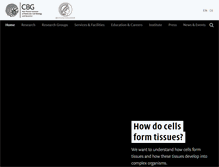 Tablet Screenshot of mpi-cbg.de